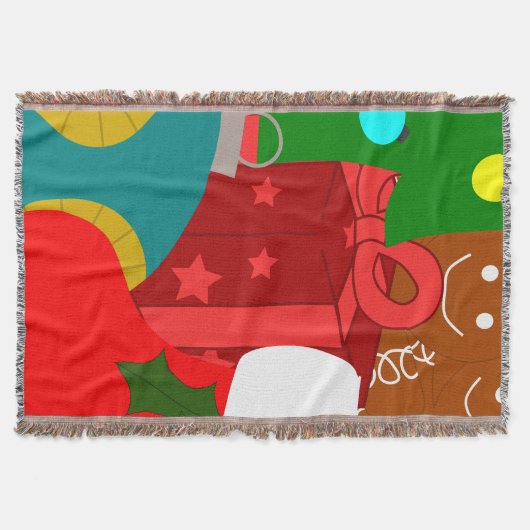 kerstcollage deken (Voorkant)