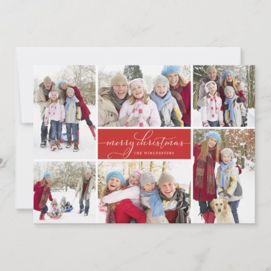 kerstcollage feestdagenkaart (Voorkant)