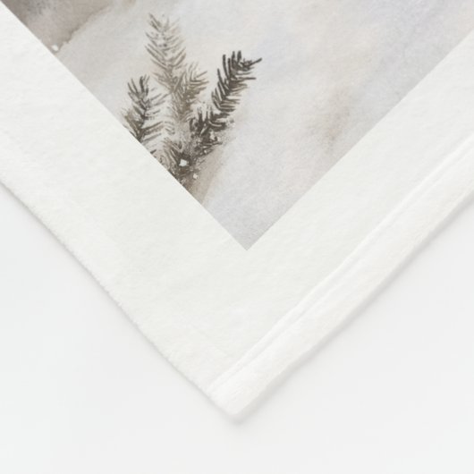 Kerstcollage Fleece Deken (Hoek)