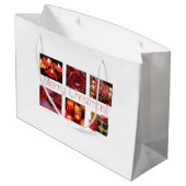 Kerstcollage in rood groot cadeauzakje (Achterkant Gekanteld)