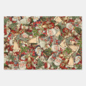 kerstcollage inpakpapier vel (Voorkant)