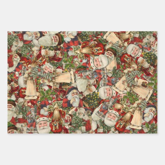 kerstcollage  inpakpapier vel (Voorkant)