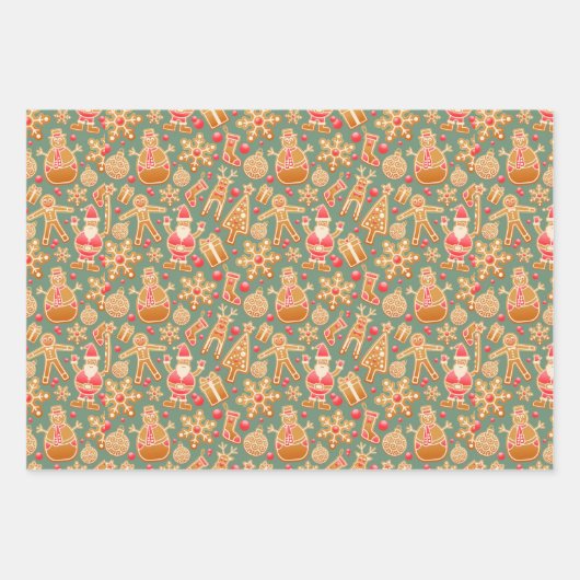 kerstcollage inpakpapier vel (Voorkant 2)