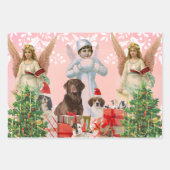 KERSTCOLLAGE Inpakpapier Vel Set van 3 (Voorkant 2)