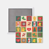 kerstcollage magneet (Voorkant / Achterkant)