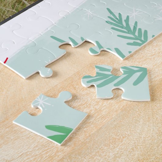 Kerstcollage met huisdier legpuzzel (Zijkant)