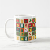 Kerstcollage met monogram koffiemok (Links)
