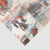  kerstcollage op de winter tissuepapier (Detail)