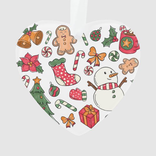 kerstcollage op maat ornament (achterkant)