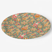 kerstcollage papieren bordje (Gekanteld)