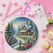 Kerstcollage Papieren Bordje (Feest)