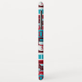 Kerstcollage (rood/blauw) Case-Mate iPhone case (Achterkant/links)