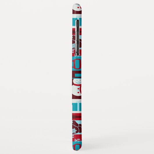 Kerstcollage (rood/blauw) Case-Mate iPhone case (Achterkant/links)