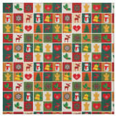 kerstcollage stof (Swatch)