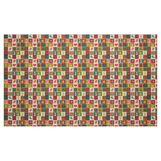 kerstcollage stof (Fat Quarter)