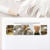 Kerstcollage zwart, wit en goud etiket (Insitu)