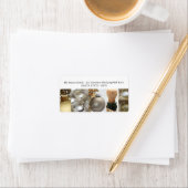 Kerstcollage zwart, wit en goud etiket (Insitu)