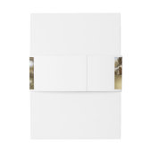 Kerstcollage zwart, wit en goud uitnodigingen wikkel (Achterkant Voorbeeld)