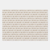 kerstCollectie | Cedar Cognac, Cream, Green Inpakpapier Vel (Voorkant 2)