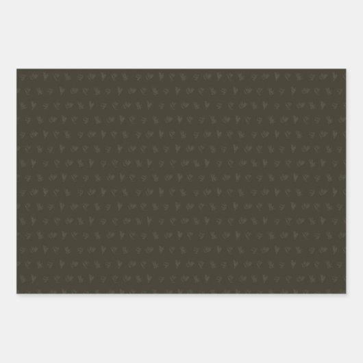 kerstCollectie | Groene cedar, peperstuk, streep Inpakpapier Vel (Voorkant)