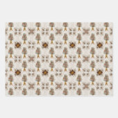 kerstCollectie | Groene Pset, Floral, Cedar Inpakpapier Vel (Voorkant 2)