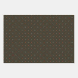 kerstCollectie | Holly, Floral, Stripes Inpakpapier Vel