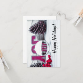 Kerstcollectie Joy Glass Ball Kaart