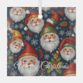Kerstcollectie van de oude Sint Nicolaas Glas Ornament (Voorkant)
