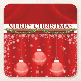 KERSTCOLLECTIE VAN SUZANNE ELIZABETH KARTONNEN ONDERZETTERS