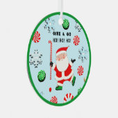 Kerstcollectie veldhockey keramische ornament (Voorkant Rechts)