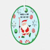 Kerstcollectie veldhockey keramische ornament (Voorkant links)
