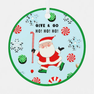 Kerstcollectie veldhockey keramische ornament