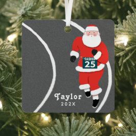 Kerstcollectie voor hardlopers metalen ornament