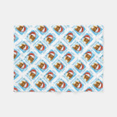 Kerstcollie Fleece Blanket Deken (Voorkant (Horizontaal))