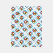 Kerstcollie Fleece Blanket Deken (Voorkant)