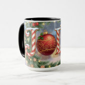 Kerstcombo mok. 11 of 15 oz mok (Voorkant links)