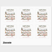 Kerstcomfort & vreugde | Een vrolijk kerstfeest Vierkante Sticker (Vel)