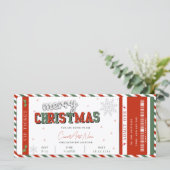 Kerstconcert cadeaubon kaart (Staand voorkant)