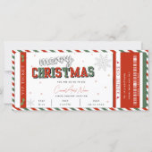 Kerstconcert cadeaubon kaart (Voorkant)