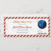 Kerstconcert Evenement Show Geschenk Ticket Kaart (Voorkant)