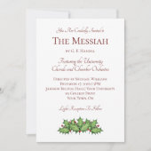 Kerstconcert Klassieke Muziek Uitnodiging (Voorkant)