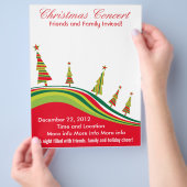 kerstconcert Red en Green Flyer (Hand)