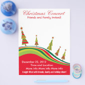 kerstconcert Red en Green Flyer (Enkel)