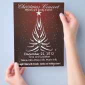 kerstconcert White Tree Flyer (Hand)