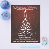 kerstconcert White Tree Flyer (Enkel)