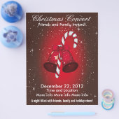 kerstconcerten voor bonen en snoepriet flyer (Enkel)