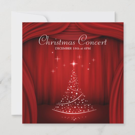 kerstconcertuitnodiging kaart (Voorkant)