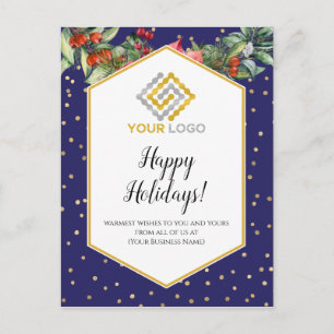 KerstConfetti Logo Business Postcard Briefkaart