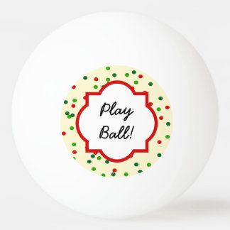 KerstConfetti Suiker Cookie Sprinkles Pingpongbal