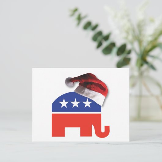 kerstconservatief feestdagenkaart (Staand voorkant)